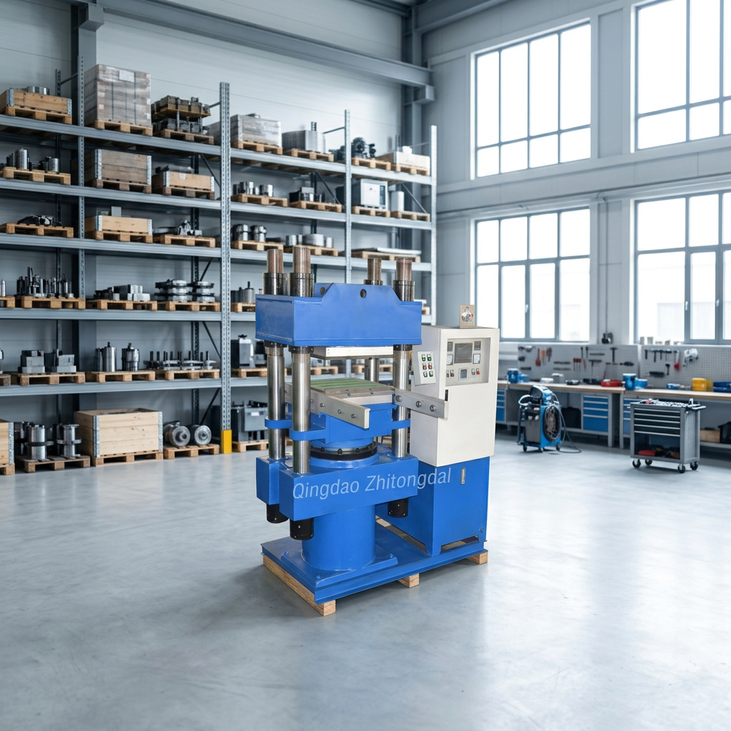 Industrial Hydraulic Rubber Vulcanizer C Frame Platen Vulcanizing Press for Rubber Processing Molding