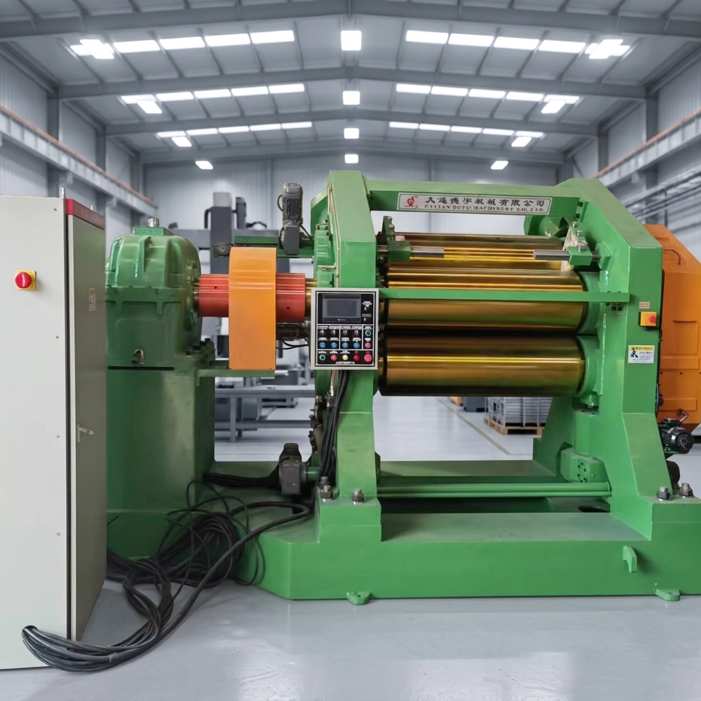 Triple Rolls 16inch Rubber Calender Three Rollers Calendering Machine Hot Roller Calender for Rubber Processing Rubber Calender