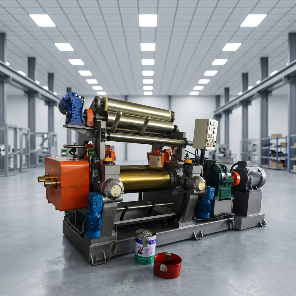 Industrial Machinery Two Roll Mill Rubber Compound Mixing Machine Lab Open Mill Rubber Mixing Rubber Mixing Mill